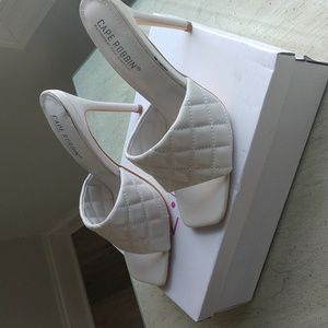 open back stiletto sandal